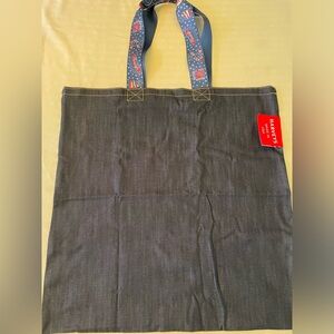 Harveys large Made with Love denim tote, never used